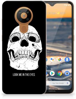 B2Ctelecom Silicone Case Nokia 5.3 Telefoonhoesje Skull Eyes