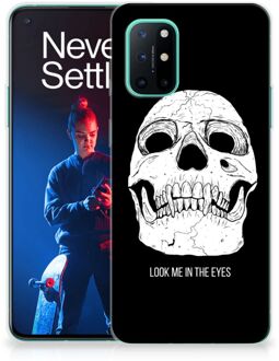 B2Ctelecom Silicone Case OnePlus 8T Telefoonhoesje Skull Eyes