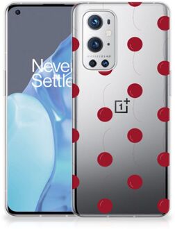 B2Ctelecom Silicone Case OnePlus 9 Pro Telefoonhoesje Kersen