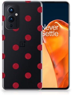 B2Ctelecom Silicone Case OnePlus 9 Telefoonhoesje Kersen