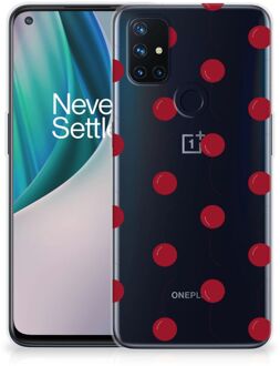 B2Ctelecom Silicone Case OnePlus Nord N10 5G Telefoonhoesje Kersen