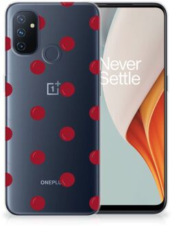 B2Ctelecom Silicone Case OnePlus Nord N100 Telefoonhoesje Kersen