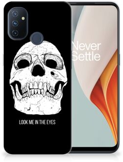 B2Ctelecom Silicone Case OnePlus Nord N100 Telefoonhoesje Skull Eyes