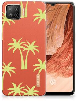 B2Ctelecom Silicone Case OPPO A73 4G Telefoonhoesje met Naam Palmtrees