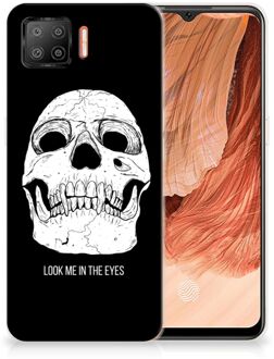 B2Ctelecom Silicone Case OPPO A73 4G Telefoonhoesje Skull Eyes