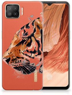 B2Ctelecom Silicone Case OPPO A73 4G Telefoonhoesje Tiger