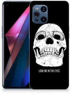 B2Ctelecom Silicone Case OPPO Find X3 | X3 Pro Telefoonhoesje Skull Eyes