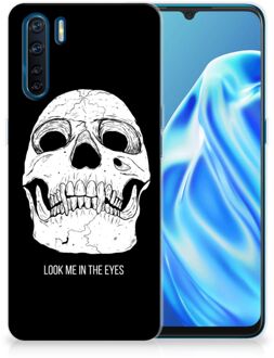 B2Ctelecom Silicone Case OPPP A91 Telefoonhoesje Skull Eyes