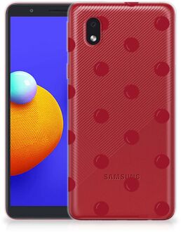 B2Ctelecom Silicone Case Samsung Galaxy A01 Core Telefoonhoesje Kersen