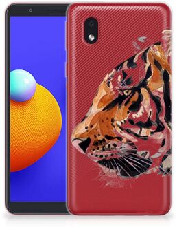 B2Ctelecom Silicone Case Samsung Galaxy A01 Core Telefoonhoesje Tiger