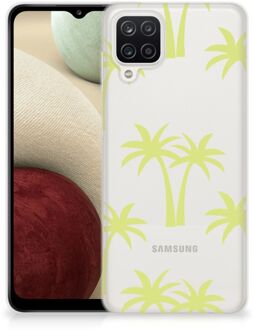 B2Ctelecom Silicone Case Samsung Galaxy A12 Telefoonhoesje met Naam Palmtrees