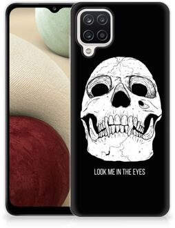 B2Ctelecom Silicone Case Samsung Galaxy A12 Telefoonhoesje Skull Eyes