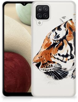 B2Ctelecom Silicone Case Samsung Galaxy A12 Telefoonhoesje Tiger