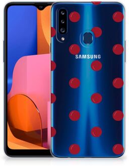 B2Ctelecom Silicone Case Samsung Galaxy A20s Telefoonhoesje Kersen