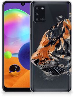 B2Ctelecom Silicone Case Samsung Galaxy A31 Telefoonhoesje Tiger