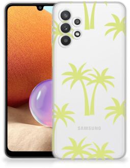 B2Ctelecom Silicone Case Samsung Galaxy A32 4G Telefoonhoesje met Naam Palmtrees