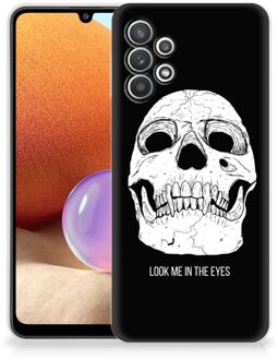 B2Ctelecom Silicone Case Samsung Galaxy A32 4G Telefoonhoesje Skull Eyes