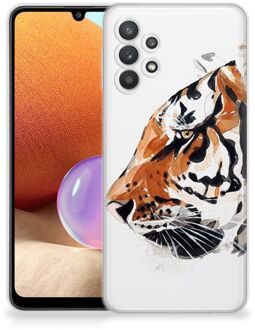 B2Ctelecom Silicone Case Samsung Galaxy A32 4G Telefoonhoesje Tiger