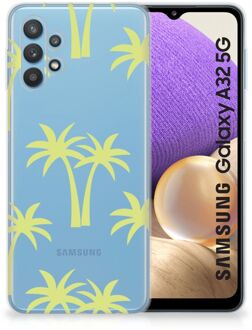 B2Ctelecom Silicone Case Samsung Galaxy A32 5G Telefoonhoesje met Naam Palmtrees