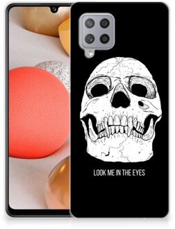 B2Ctelecom Silicone Case Samsung Galaxy A42 Telefoonhoesje Skull Eyes