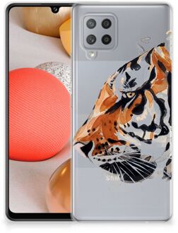 B2Ctelecom Silicone Case Samsung Galaxy A42 Telefoonhoesje Tiger