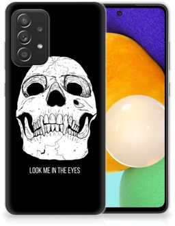 B2Ctelecom Silicone Case Samsung Galaxy A52 (5G/4G) Telefoonhoesje Skull Eyes