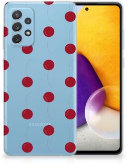 B2Ctelecom Silicone Case Samsung Galaxy A72 Telefoonhoesje Kersen