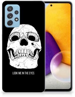 B2Ctelecom Silicone Case Samsung Galaxy A72 Telefoonhoesje Skull Eyes