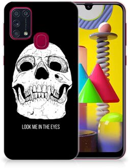 B2Ctelecom Silicone Case Samsung Galaxy M31 Telefoonhoesje Skull Eyes