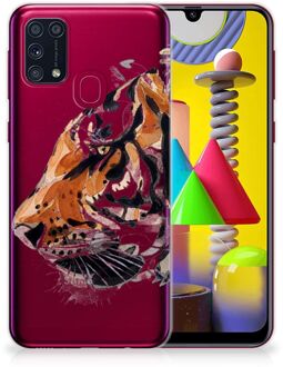 B2Ctelecom Silicone Case Samsung Galaxy M31 Telefoonhoesje Tiger