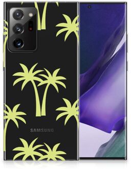 B2Ctelecom Silicone Case Samsung Galaxy Note20 Ultra Telefoonhoesje met Naam Palmtrees