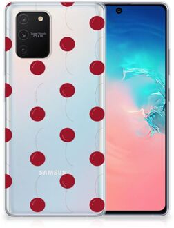 B2Ctelecom Silicone Case Samsung Galaxy S10 Lite Telefoonhoesje Kersen