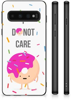 B2Ctelecom Silicone Case Samsung Galaxy S10 Smartphone Hoesje met Zwarte rand Donut