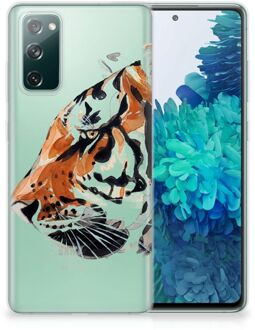 B2Ctelecom Silicone Case Samsung Galaxy S20 FE Telefoonhoesje Tiger