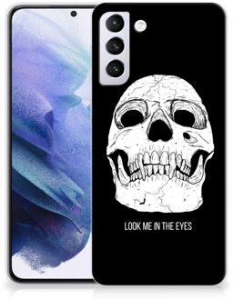 B2Ctelecom Silicone Case Samsung Galaxy S21 Plus Telefoonhoesje Skull Eyes