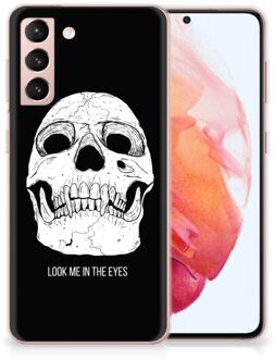 B2Ctelecom Silicone Case Samsung Galaxy S21 Telefoonhoesje Skull Eyes