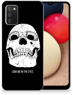 B2Ctelecom Silicone Case Samsung M02s | Samsung Galaxy A02s Telefoonhoesje Skull Eyes