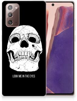 B2Ctelecom Silicone Case Samsung Note 20 Telefoonhoesje Skull Eyes