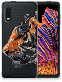 B2Ctelecom Silicone Case Samsung Xcover Pro Telefoonhoesje Tiger