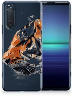 B2Ctelecom Silicone Case Sony Xperia 5II Telefoonhoesje Tiger