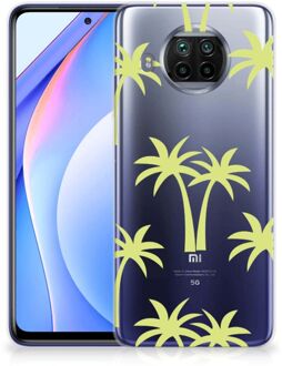 B2Ctelecom Silicone Case Xiaomi Mi 10T Lite Telefoonhoesje met Naam Palmtrees