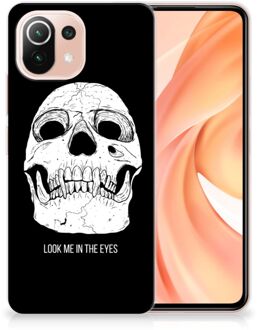 B2Ctelecom Silicone Case Xiaomi Mi 11 Lite Telefoonhoesje Skull Eyes