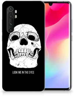 B2Ctelecom Silicone Case Xiaomi Mi Note 10 Lite Telefoonhoesje Skull Eyes