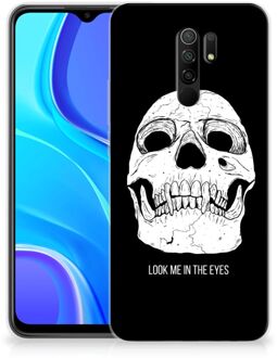 B2Ctelecom Silicone Case Xiaomi Redmi 9 Telefoonhoesje Skull Eyes