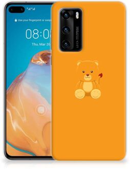 B2Ctelecom Silicone Hoesje Huawei P40 GSM Hoesje Baby Beer