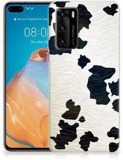 B2Ctelecom Silicone Hoesje Huawei P40 GSM Hoesje Koeienvlekken