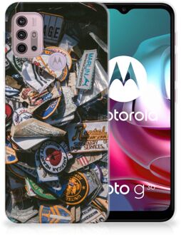 B2Ctelecom Silicone Hoesje Motorola Moto G30 | G10 GSM Hoesje Badges