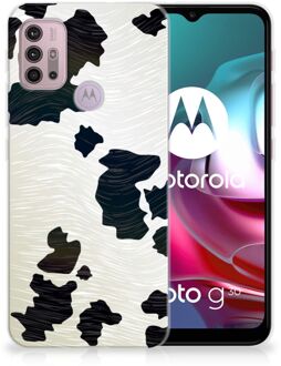 B2Ctelecom Silicone Hoesje Motorola Moto G30 | G10 GSM Hoesje Koeienvlekken