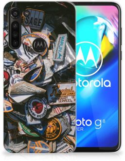 B2Ctelecom Silicone Hoesje Motorola Moto G8 Power GSM Hoesje Badges