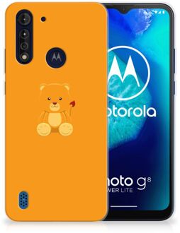 B2Ctelecom Silicone Hoesje Motorola Moto G8 Power Lite GSM Hoesje Baby Beer